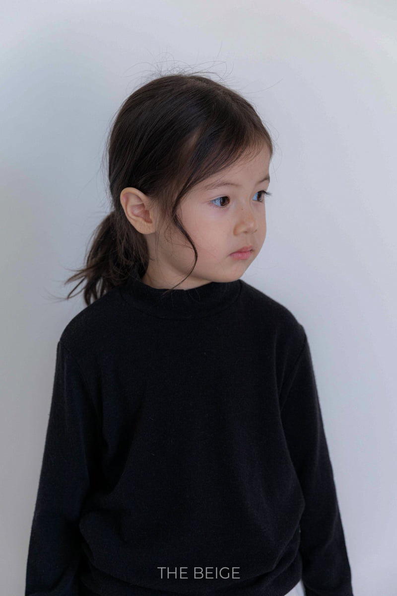 The Beige - Korean Baby Fashion - #babyootd - Slim Half Turtleneck Tee - 3