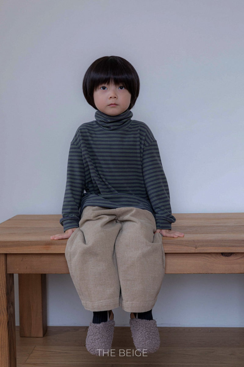 The Beige - Korean Baby Fashion - #babyootd - Tucked Wide Pants - 2