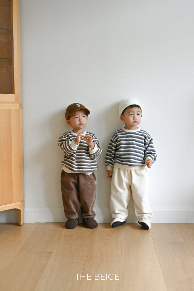 The Beige - Korean Baby Fashion - #babyootd - Knit Striped Sweatshirt - 11