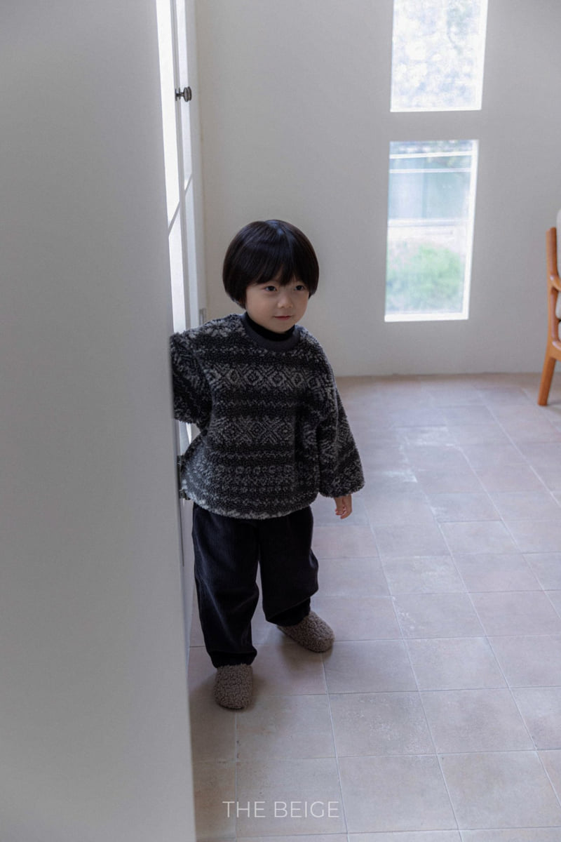 The Beige - Korean Baby Fashion - #babyootd - Printed Fleece Sweatshirt - 8