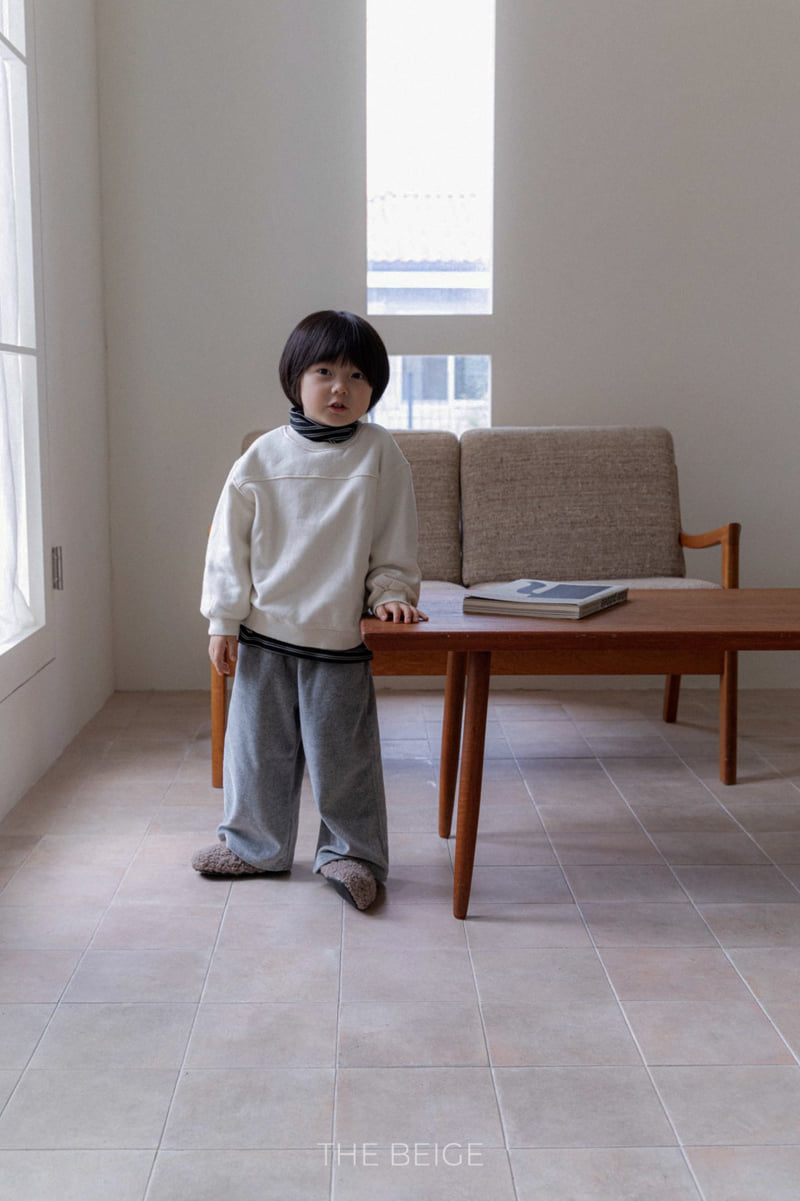 The Beige - Korean Baby Fashion - #babyoutfit - Panel Sweatshirt - 8