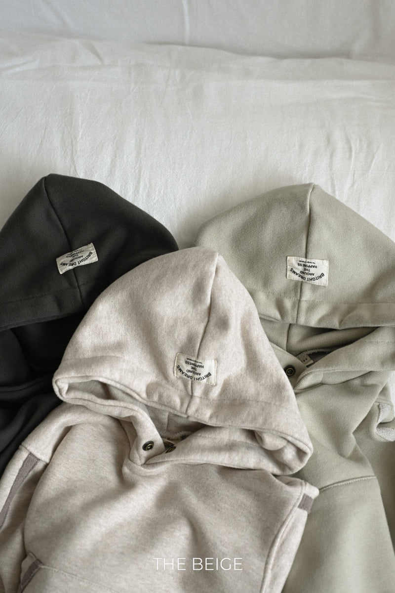 The Beige - Korean Baby Fashion - #babyoutfit - Tape Hoodie Set