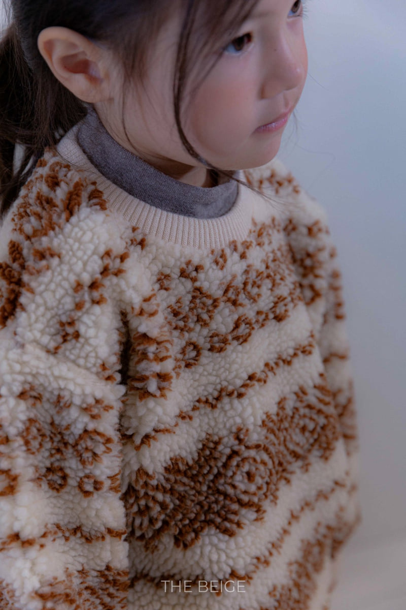 The Beige - Korean Baby Fashion - #babyoutfit - Printed Fleece Sweatshirt - 10