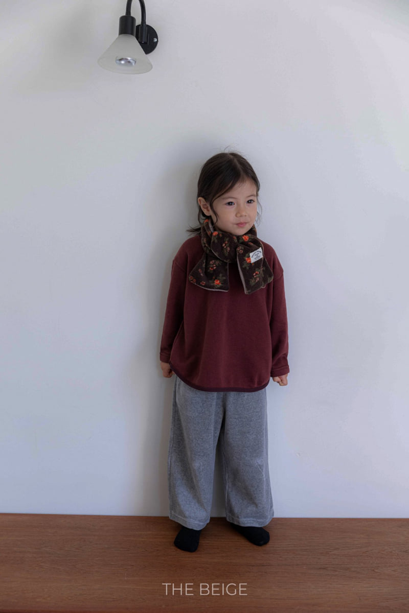 The Beige - Korean Baby Fashion - #babyoutfit - Bear Embroidery Binding Tee - 3
