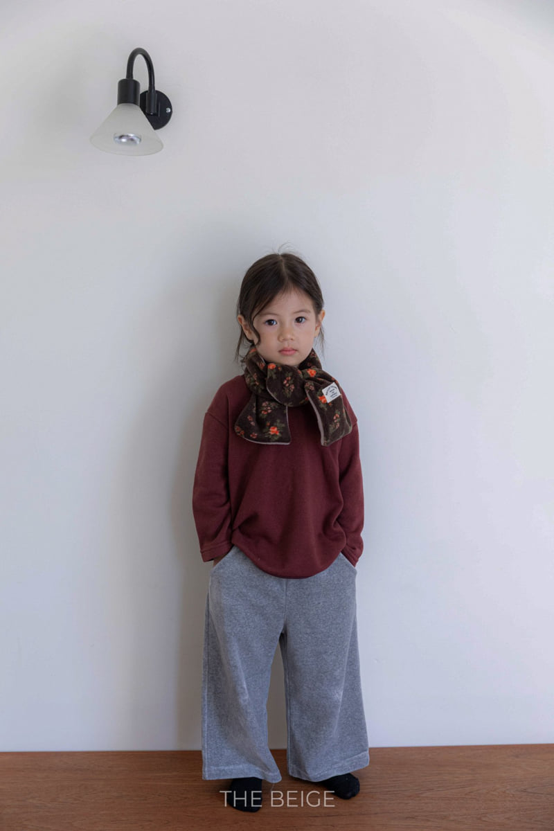 The Beige - Korean Baby Fashion - #babywear - Velour Wide Pants - 7