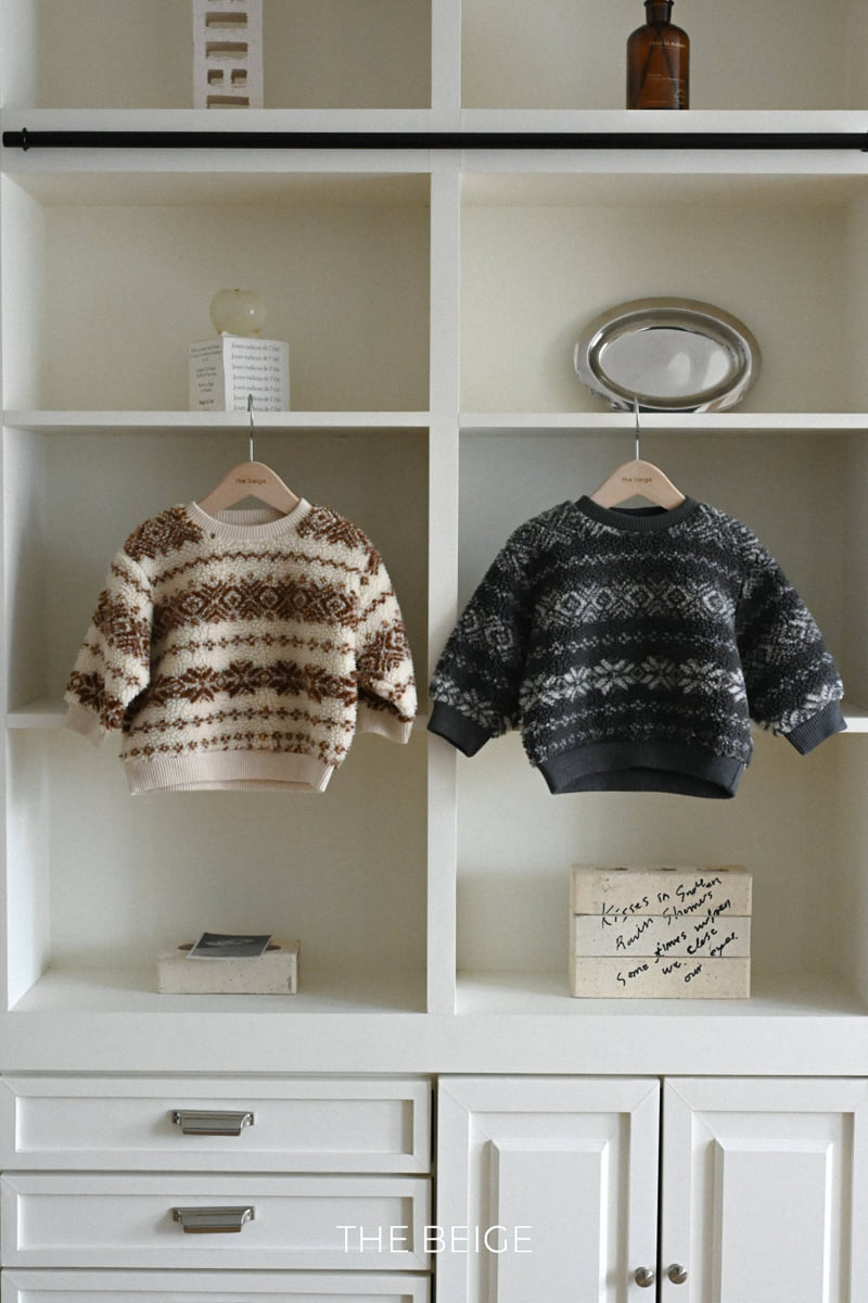 The Beige - Korean Baby Fashion - #babywear - Printed Fleece Sweatshirt - 11
