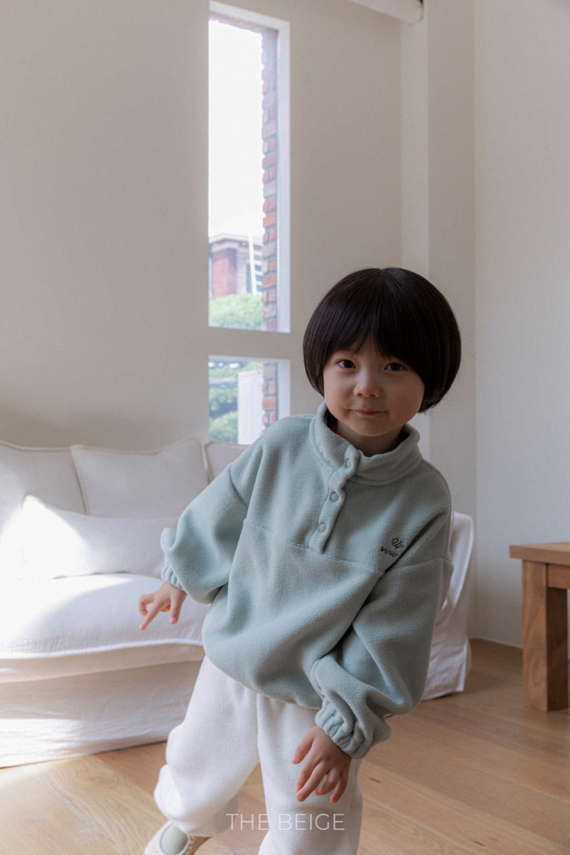 The Beige - Korean Baby Fashion - #onlinebabyboutique - Fleece Jogger Pants - 10