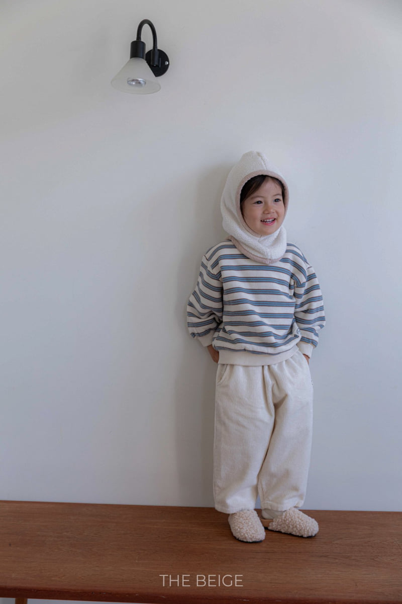 The Beige - Korean Baby Fashion - #onlinebabyboutique - Terry Striped Sweatshirt - 9
