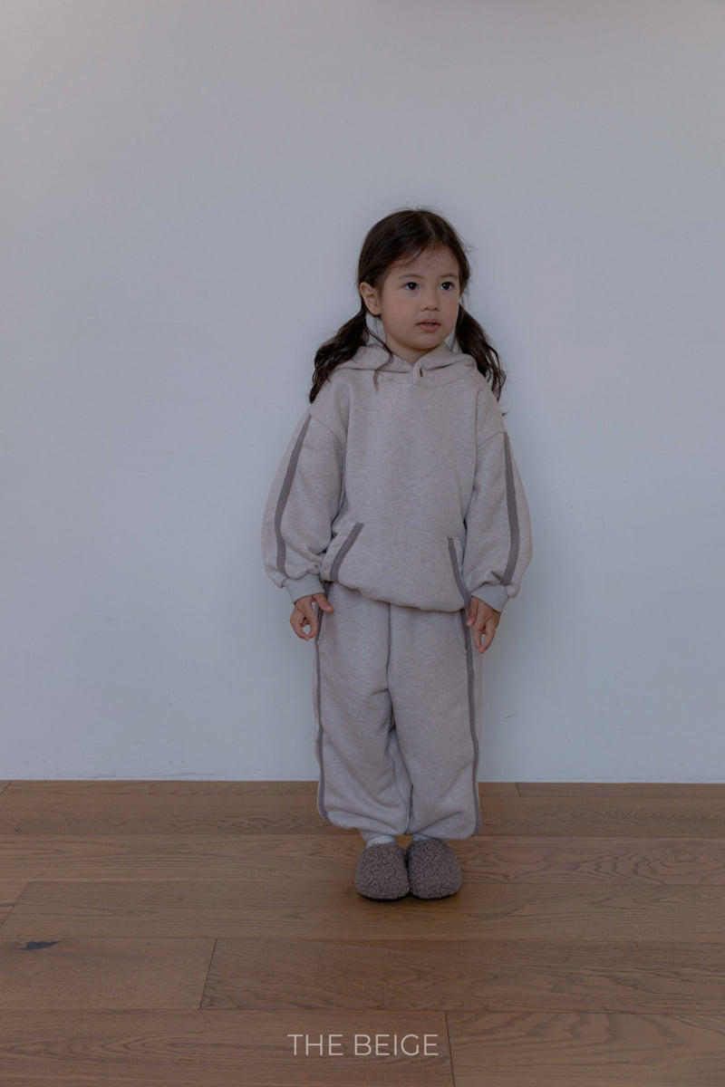 The Beige - Korean Baby Fashion - #onlinebabyboutique - Tape Hoodie Set - 3