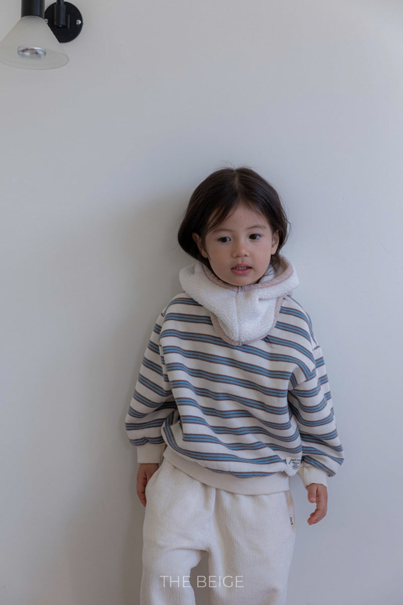 The Beige - Korean Baby Fashion - #onlinebabyshop - Terry Striped Sweatshirt - 10