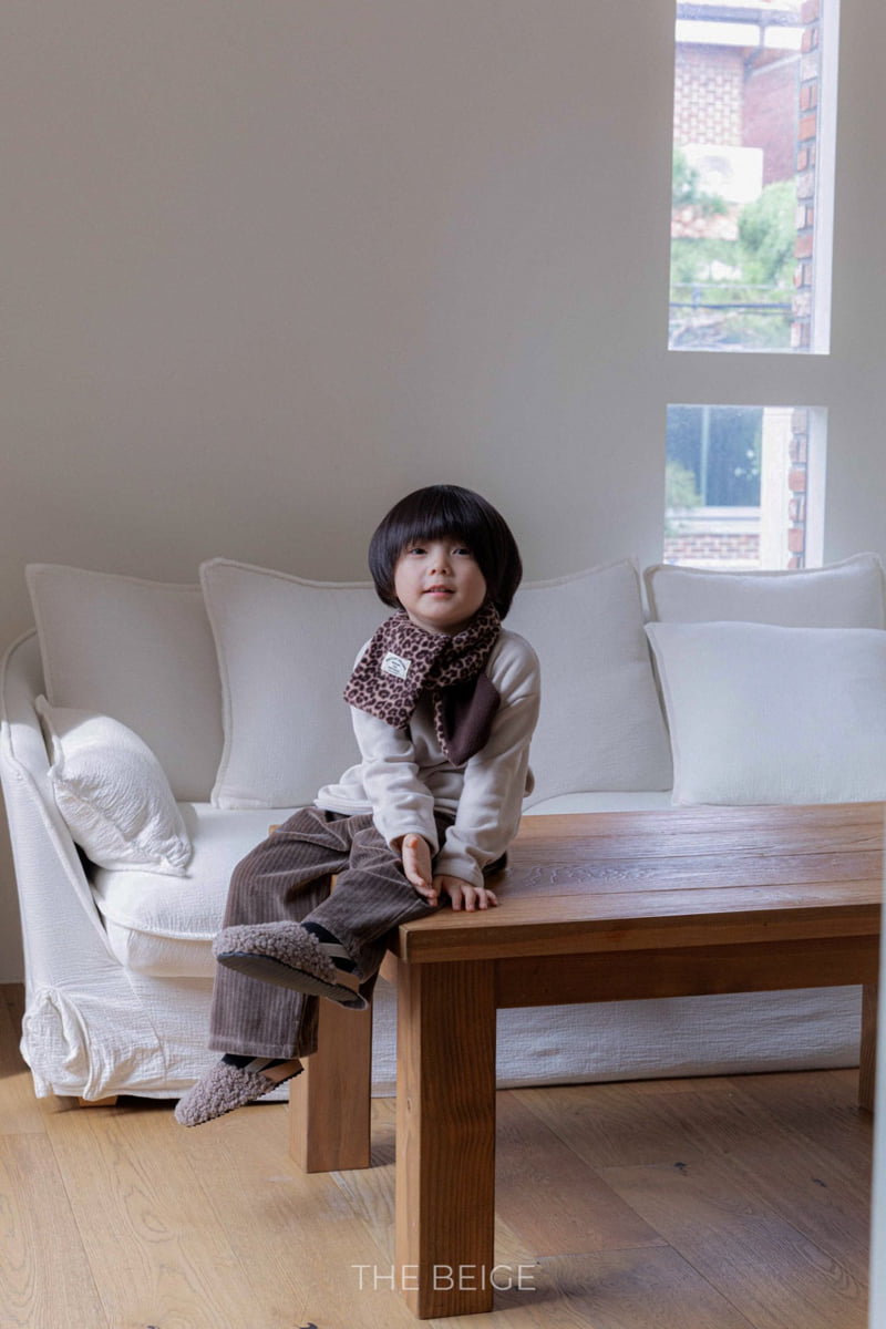 The Beige - Korean Baby Fashion - #onlinebabyshop - Ribbed Velour Wide Pants - 10