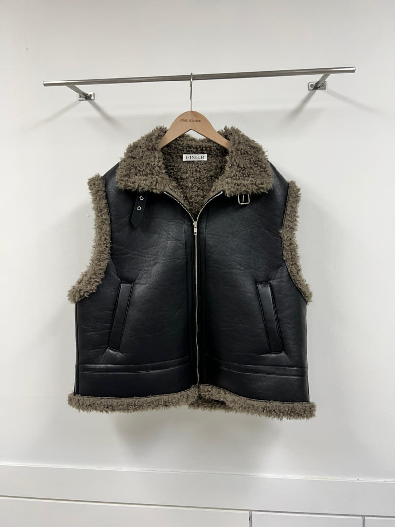 The Fine.b - Korean Women Fashion - #momslook - Mustang Vest