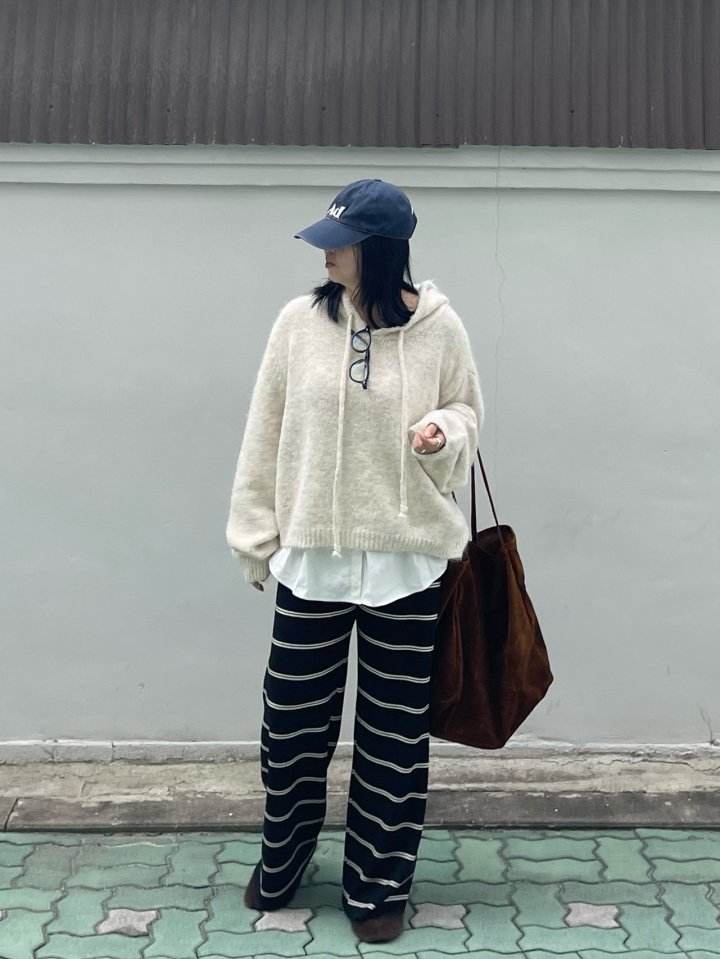 The Fine.b - Korean Women Fashion - #momslook - Knit Hoodie - 6