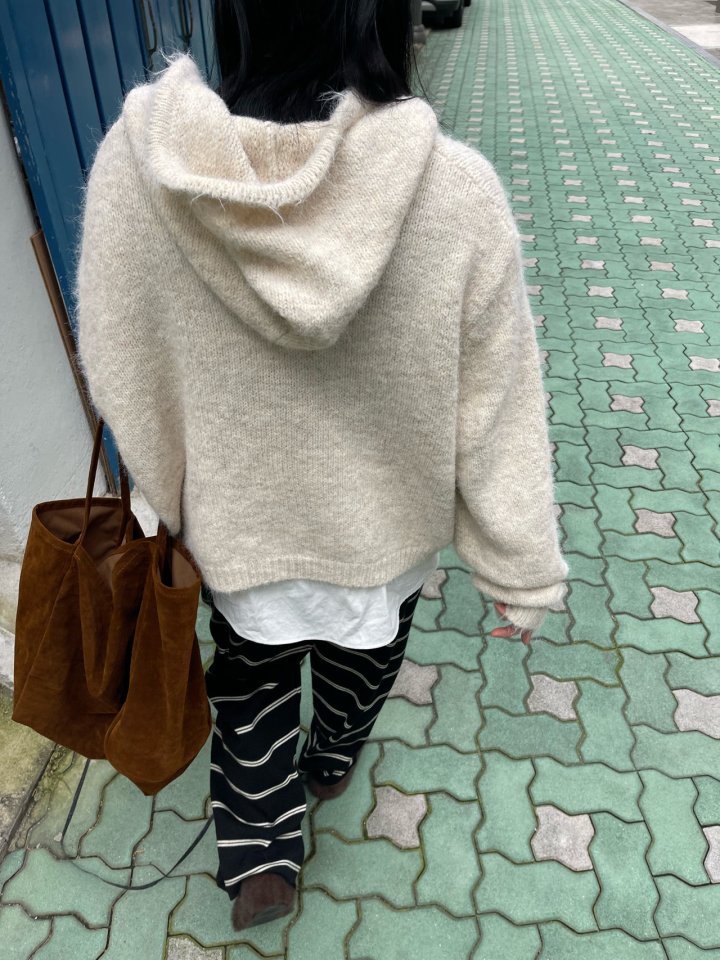 The Fine.b - Korean Women Fashion - #momslook - Knit Hoodie - 7