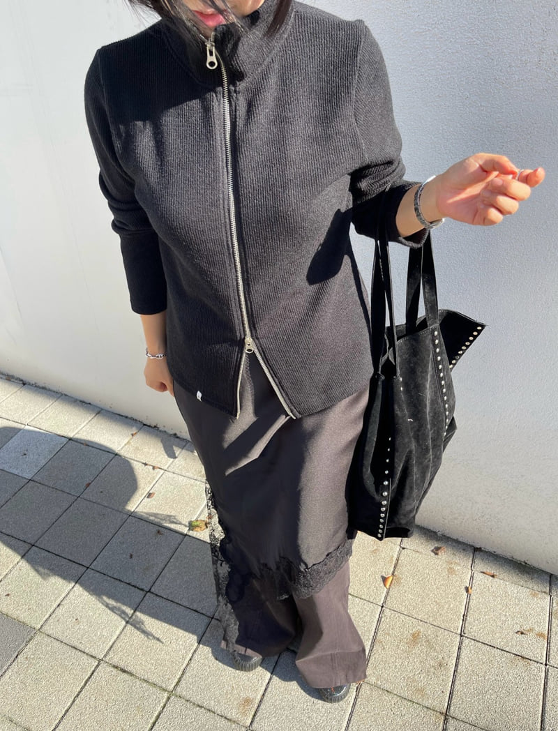 The Fine.b - Korean Women Fashion - #womensfashion - Bunny Zip-Up - 5