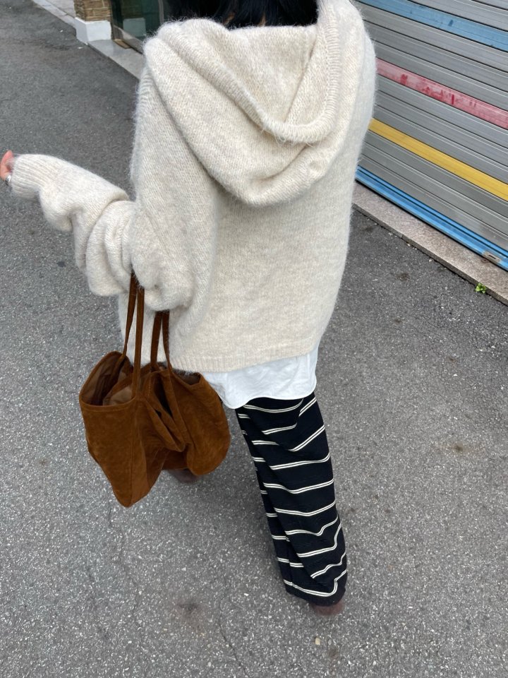 The Fine.b - Korean Women Fashion - #momslook - Knit Hoodie - 4