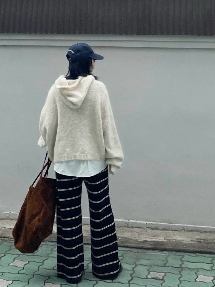The Fine.b - Korean Women Fashion - #womensfashion - Knit Hoodie - 8
