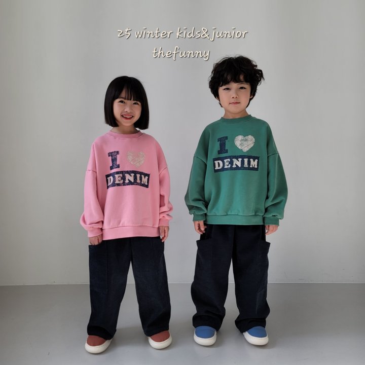 The Funny - Korean Children Fashion - #kidzfashiontrend - Denim Sweatshirt - 5