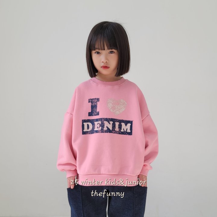 The Funny - Korean Children Fashion - #littlefashionista - Denim Sweatshirt - 7