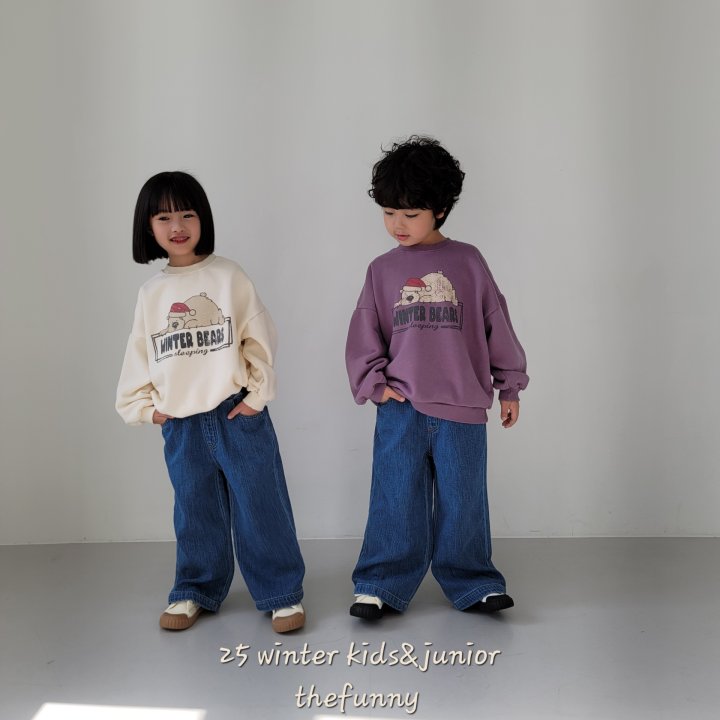 The Funny - Korean Children Fashion - #Kfashion4kids - Sleeping Bear Sweatshirt - 4