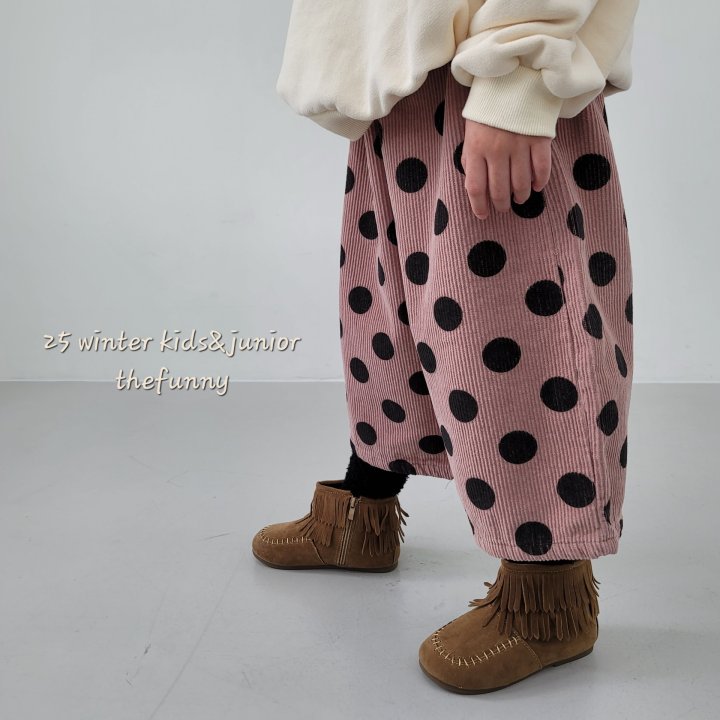 The Funny - Korean Children Fashion - #Kfashion4kids - Dot Corduroy Pants - 4