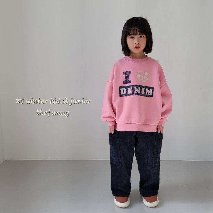 The Funny - Korean Children Fashion - #magicofchildhood - Denim Sweatshirt - 8