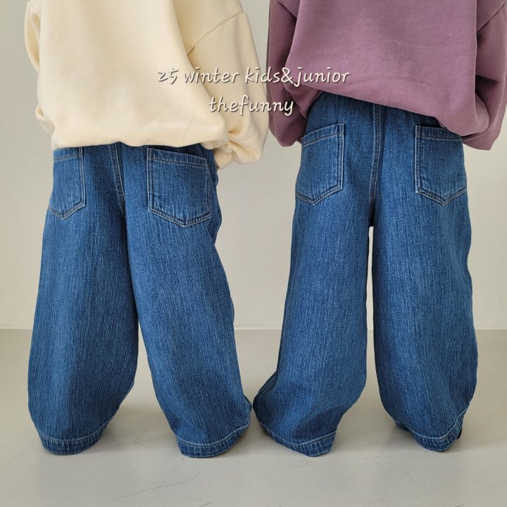 The Funny - Korean Children Fashion - #magicofchildhood - Bagel Denim Pants - 3