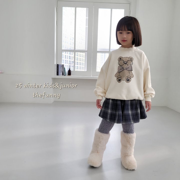 The Funny - Korean Children Fashion - #magicofchildhood - Check Bear Sweatshirt - 8