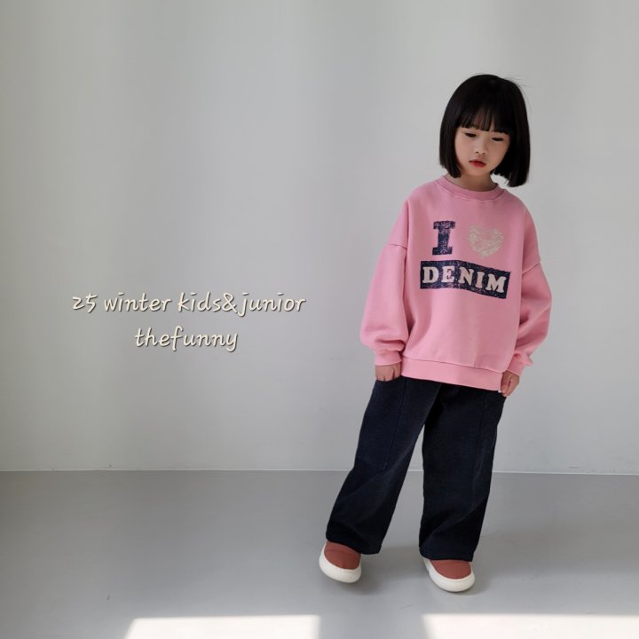 The Funny - Korean Children Fashion - #minifashionista - Denim Sweatshirt - 9