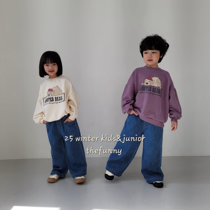 The Funny - Korean Children Fashion - #minifashionista - Sleeping Bear Sweatshirt - 6