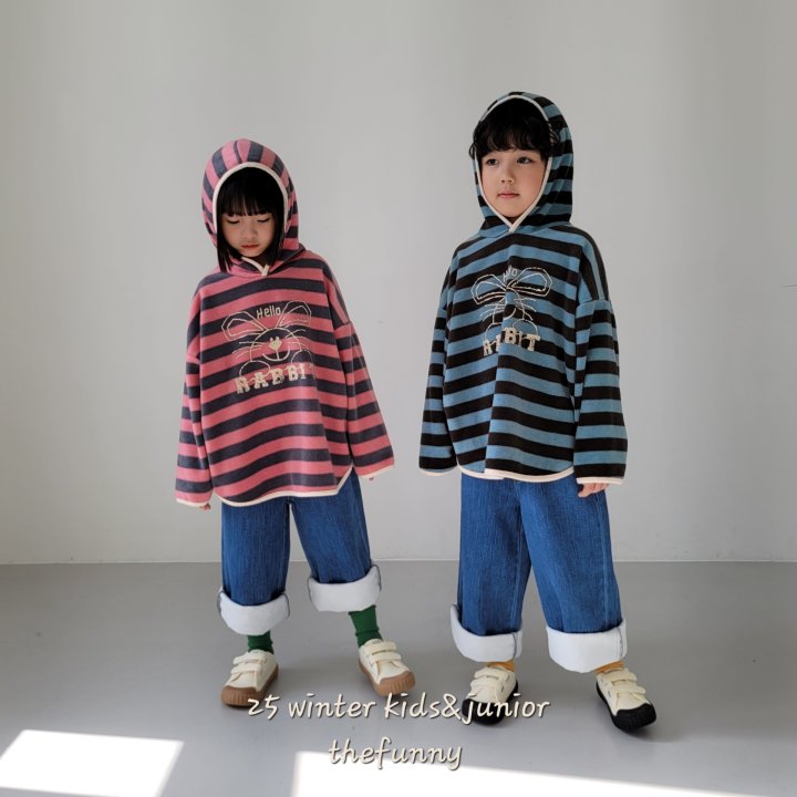 The Funny - Korean Children Fashion - #prettylittlegirls - Rabbit Hoodie Tee - 6