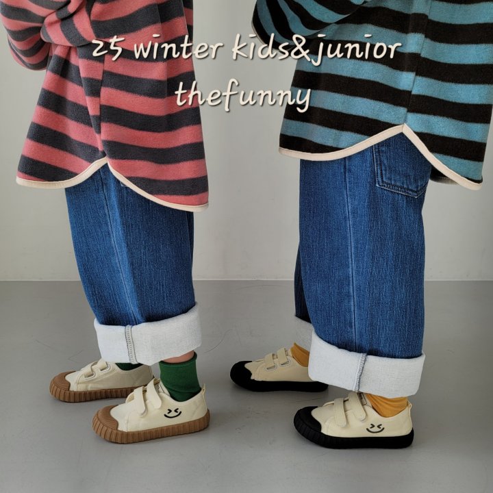 The Funny - Korean Children Fashion - #prettylittlegirls - Bagel Denim Pants - 5