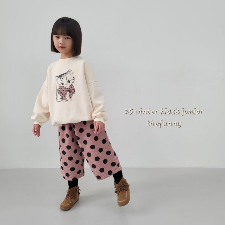 The Funny - Korean Children Fashion - #prettylittlegirls - Dot Corduroy Pants - 7