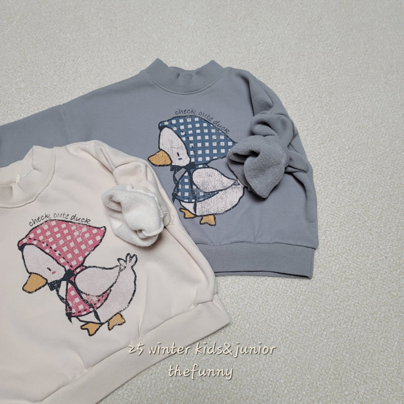The Funny - Korean Children Fashion - #todddlerfashion - Cutie Duck Sweatshirt - 12