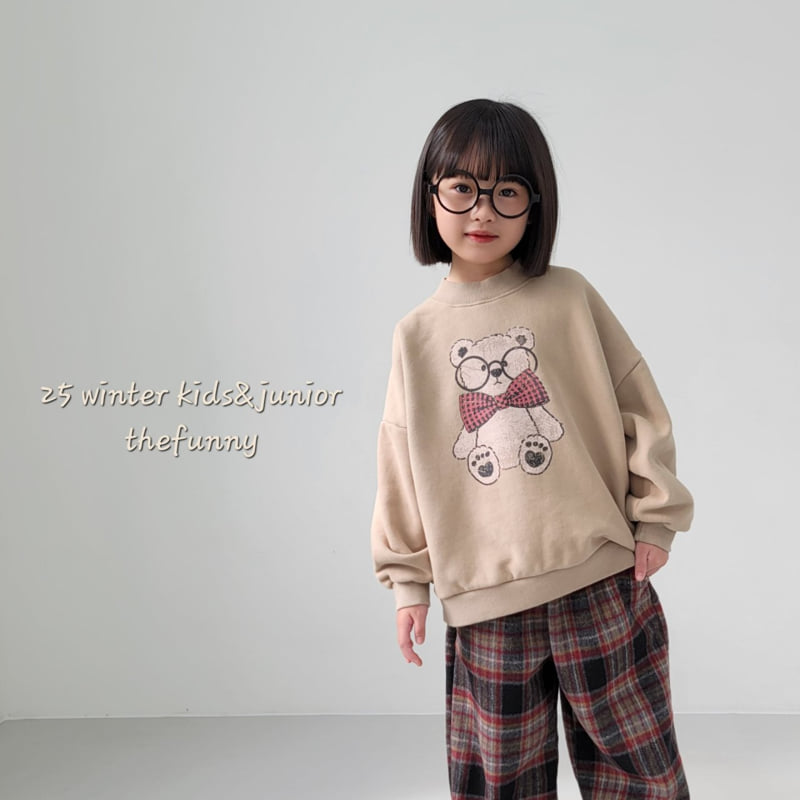 The Funny - Korean Children Fashion - #todddlerfashion - Check Bear Sweatshirt - 11