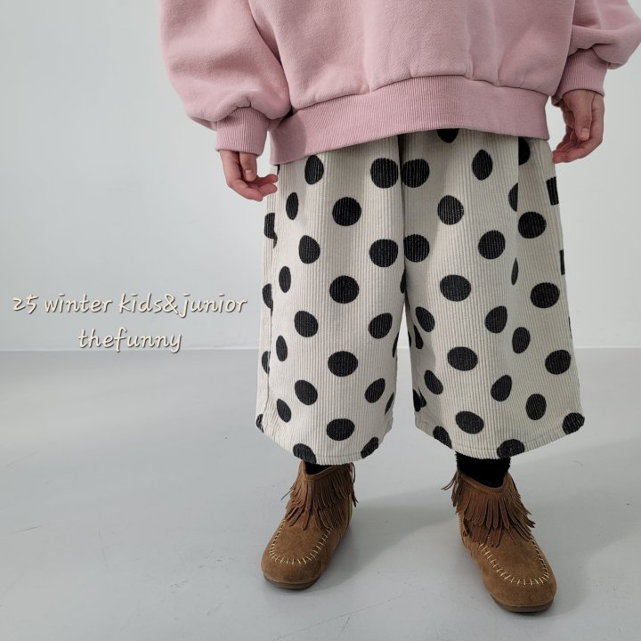 The Funny - Korean Children Fashion - #todddlerfashion - Dot Corduroy Pants - 8