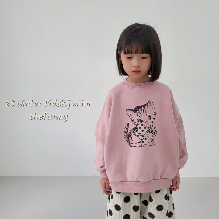 The Funny - Korean Children Fashion - #toddlerclothing - Ribbon Cat Sweatshirt - 10