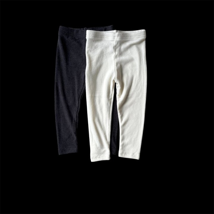 The Pepper - Korean Children Fashion - #Kfashion4kids - Fleece Ribbed Leggings