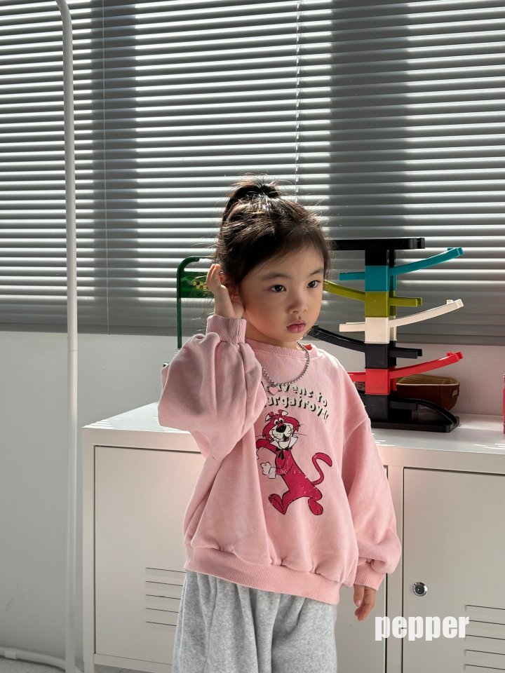 The Pepper - Korean Children Fashion - #childofig - Pink Manderman Sweatshirt - 7