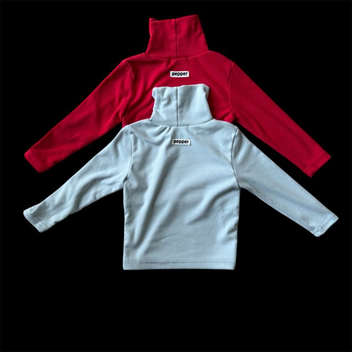 The Pepper - Korean Children Fashion - #childofig - Stretch Basic Turtleneck Tee