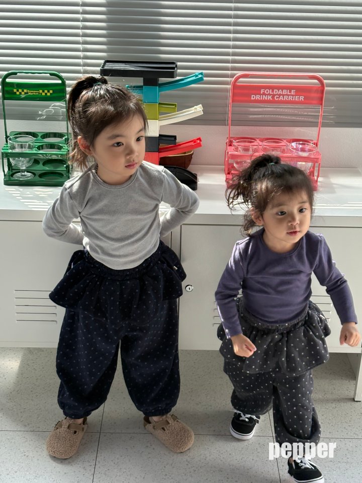 The Pepper - Korean Children Fashion - #childofig - Dot Layered Jogger Pants - 10