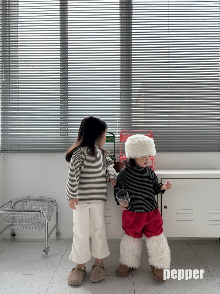 The Pepper - Korean Children Fashion - #childrensboutique - Pepper Stripe Turtleneck Tee - 9
