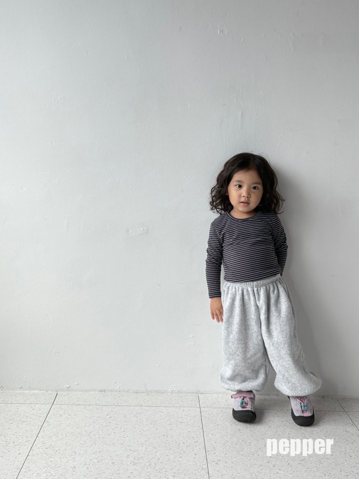 The Pepper - Korean Children Fashion - #childrensboutique - Orange Stripe Tee - 6