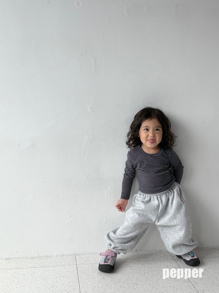 The Pepper - Korean Children Fashion - #discoveringself - Orange Stripe Tee - 8