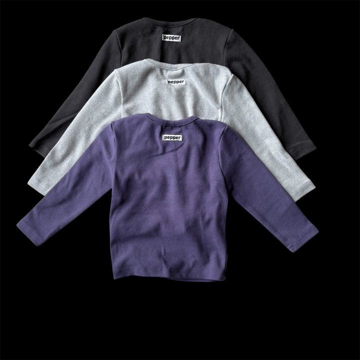 The Pepper - Korean Children Fashion - #discoveringself - Blueberry Basic Tee - 4