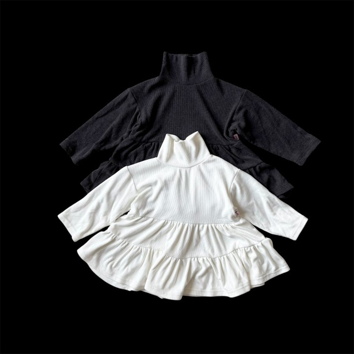 The Pepper - Korean Children Fashion - #fashionkids - Frill Turtleneck Tee