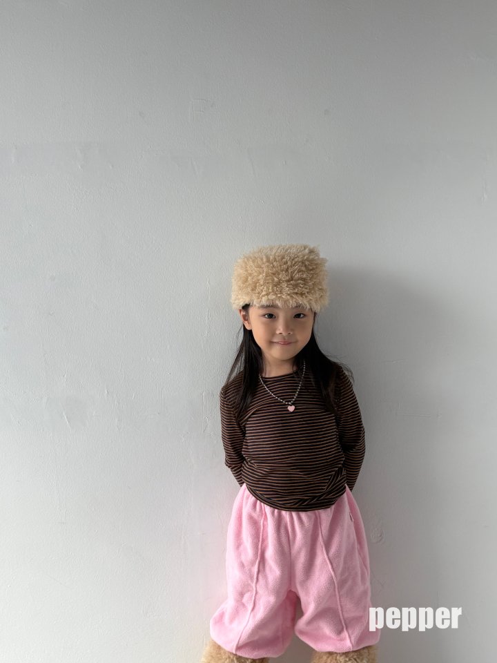 The Pepper - Korean Children Fashion - #fashionkids - Orange Stripe Tee - 9