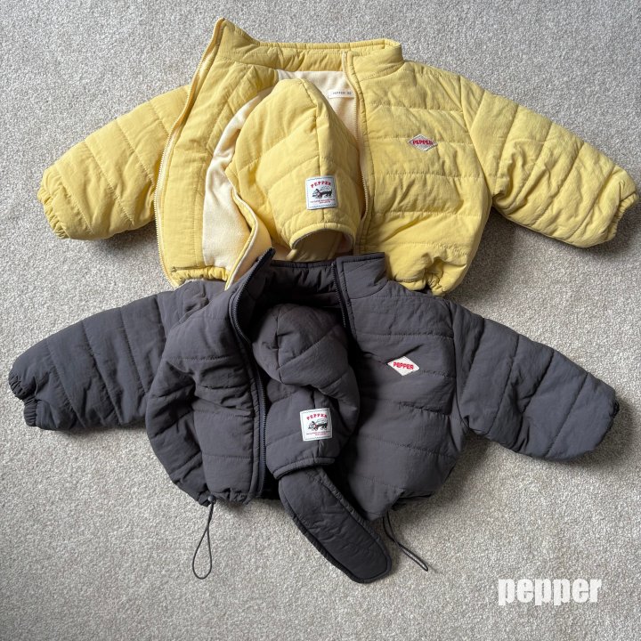 The Pepper - Korean Children Fashion - #kidsshorts - Banana Padded Jacket - 6