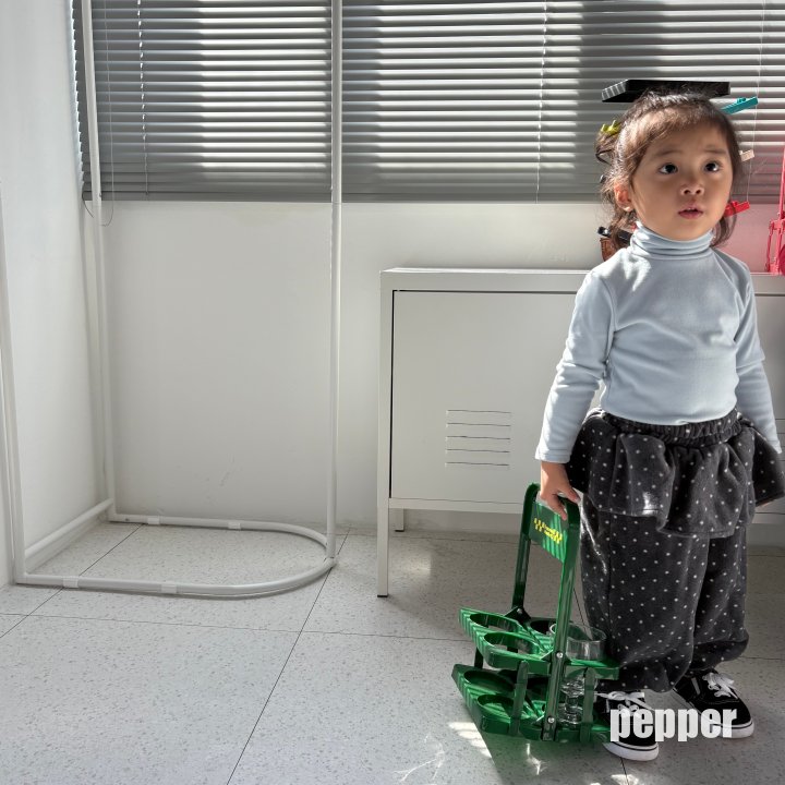 The Pepper - Korean Children Fashion - #kidzfashiontrend - Stretch Basic Turtleneck Tee - 8