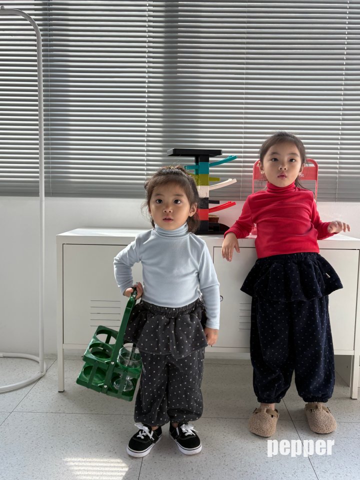 The Pepper - Korean Children Fashion - #littlefashionista - Stretch Basic Turtleneck Tee - 10